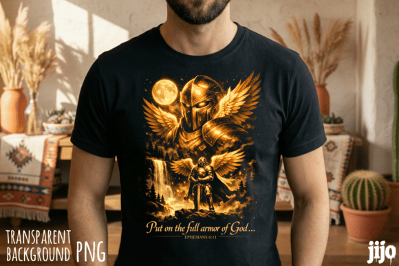 Armor God Ephesians Christian PNG T-Shirt Designs
