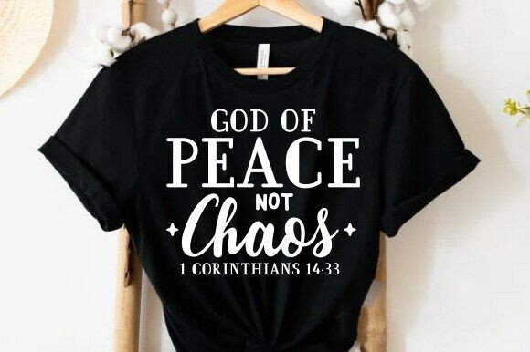 Corinthians 14:33 SVG for T-Shirt Designs