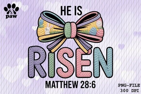 He is Risen Coquette PNG: T-Shirt Designs