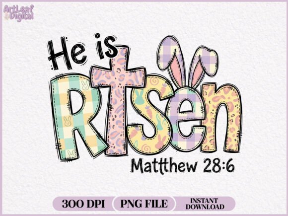 He is Risen Easter T-Shirt Designs