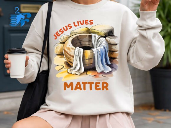 Jesus Lives Matter Christian Easter T-Shirt Designs