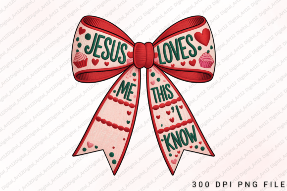 Jesus Loves Me PNG Design for T-Shirt Designs