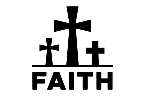 Three Cross Faith Christian Symbol T-Shirt Designs